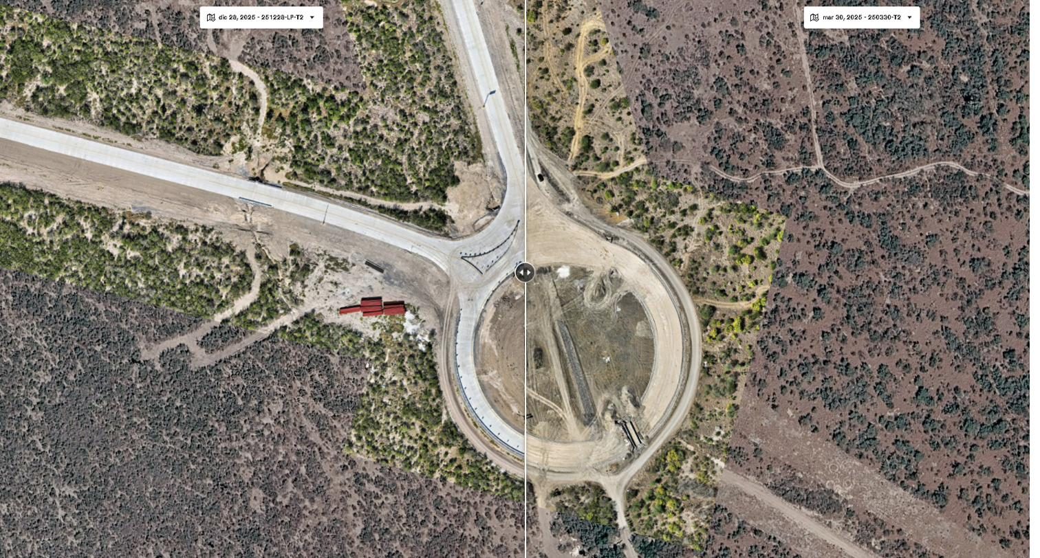 Comparación de infraestructura vial