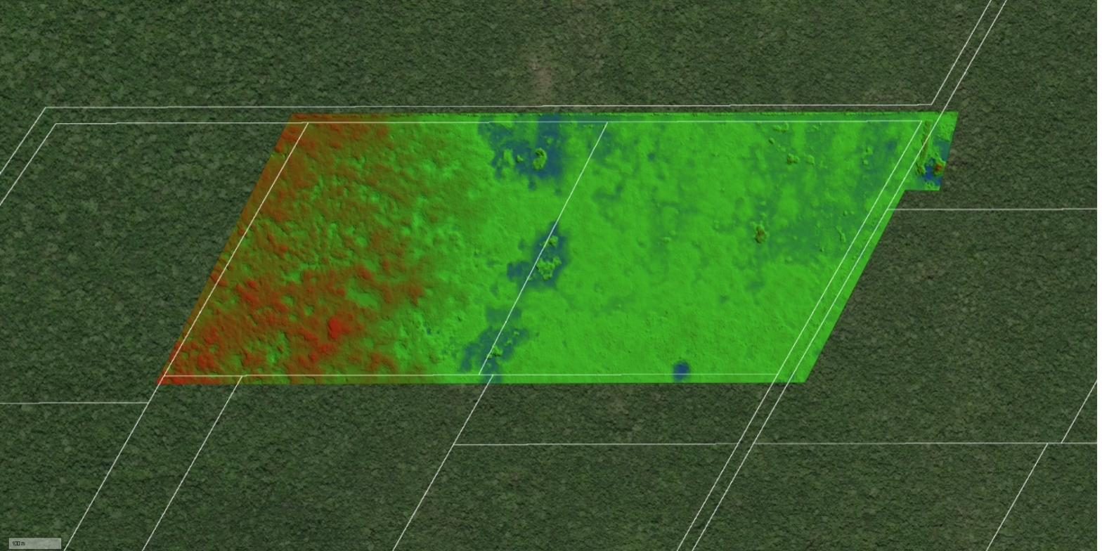 LiDAR bajo vegetación